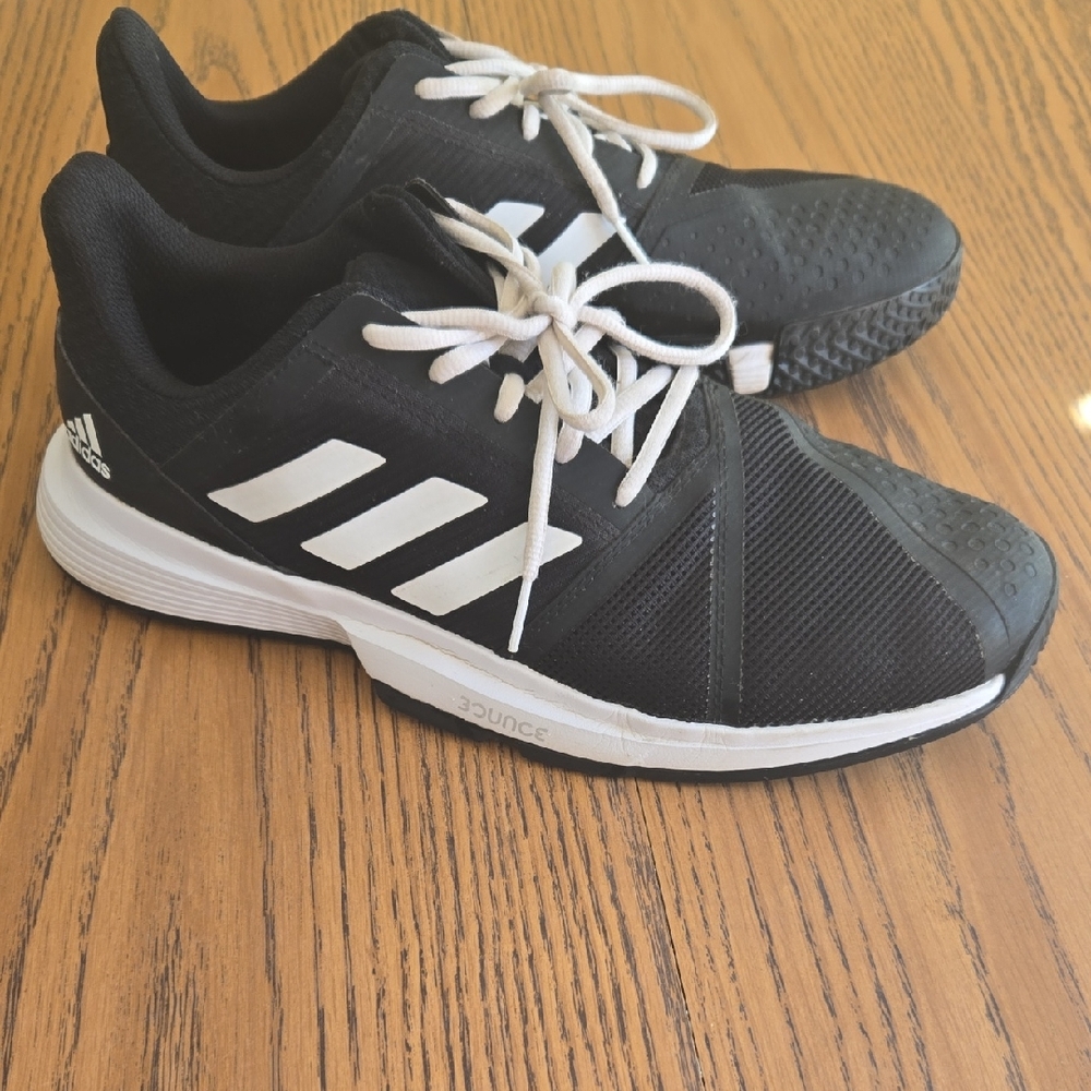 Men's Adidas Black and White Sneakers